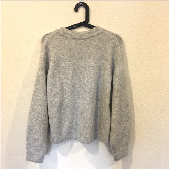 H&M Beaded Grey Star Sweater - size S - Picture 3 of 5